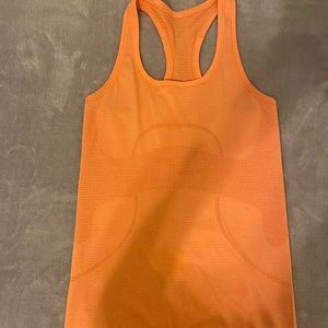 LULULEMON ORANGE SODA SWIFTLY TECH TANK TOP